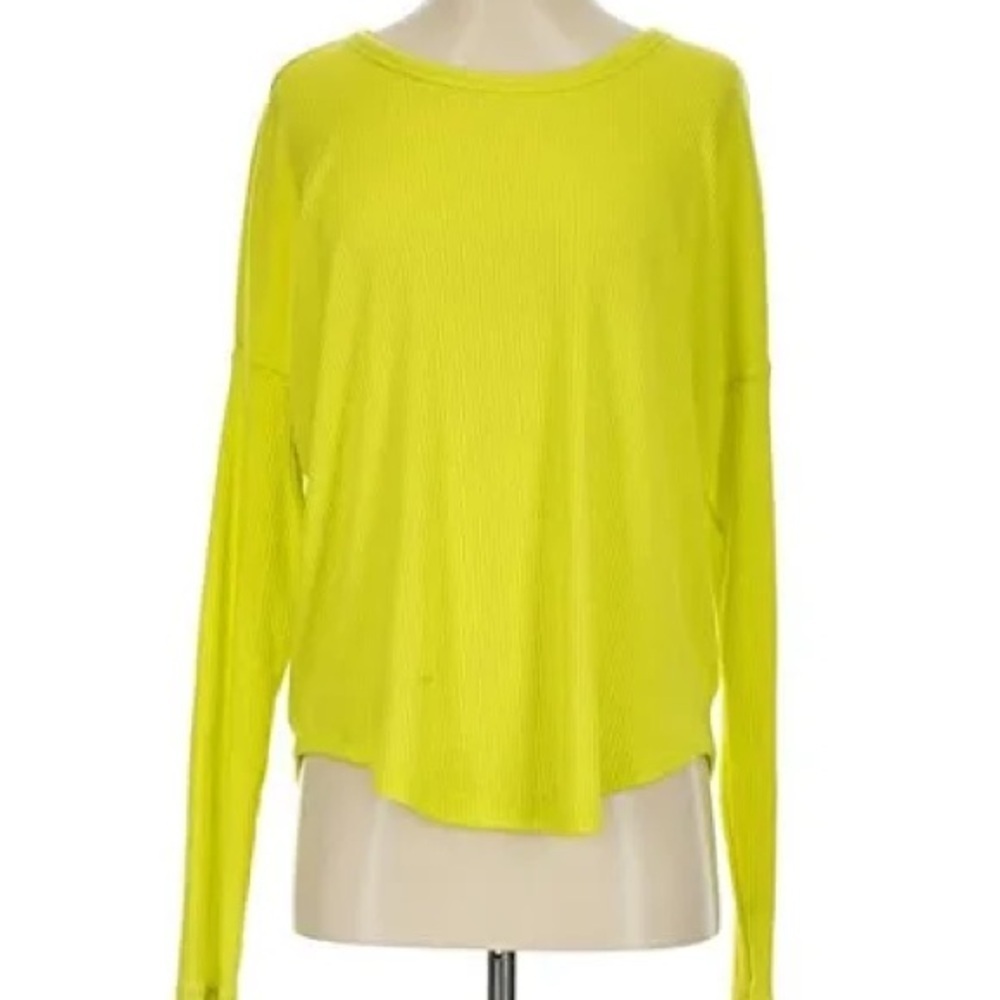 Rag & Bone Bright Green Long Sleeve Top
